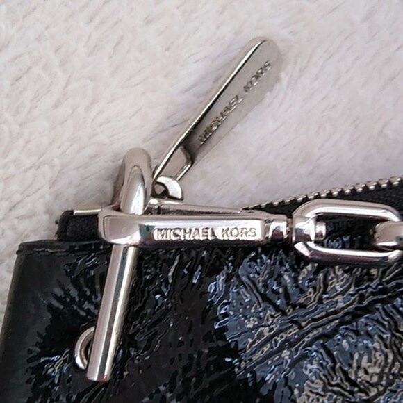 Michael Kors Sadie Satchel Tote Lg Soho Designer Patent Leather Moto Convertible - Picture 8 of 10